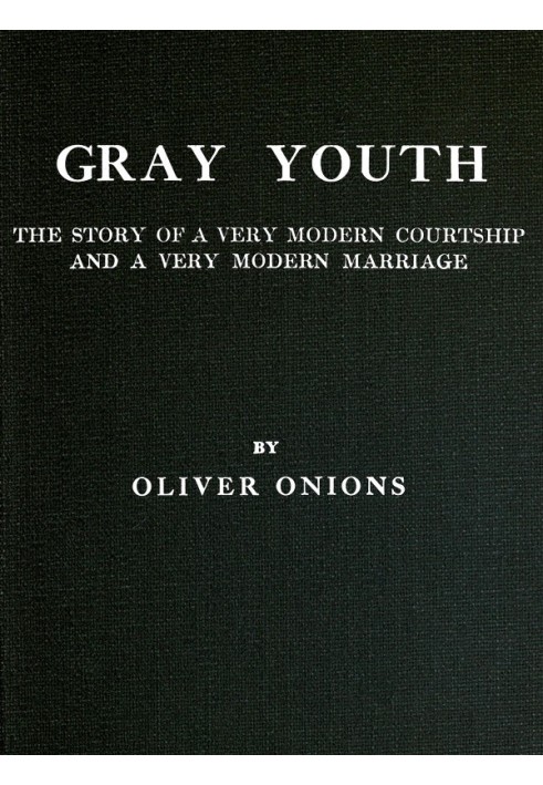 Gray youth: The story of a very modern courtship and a very modern marriage