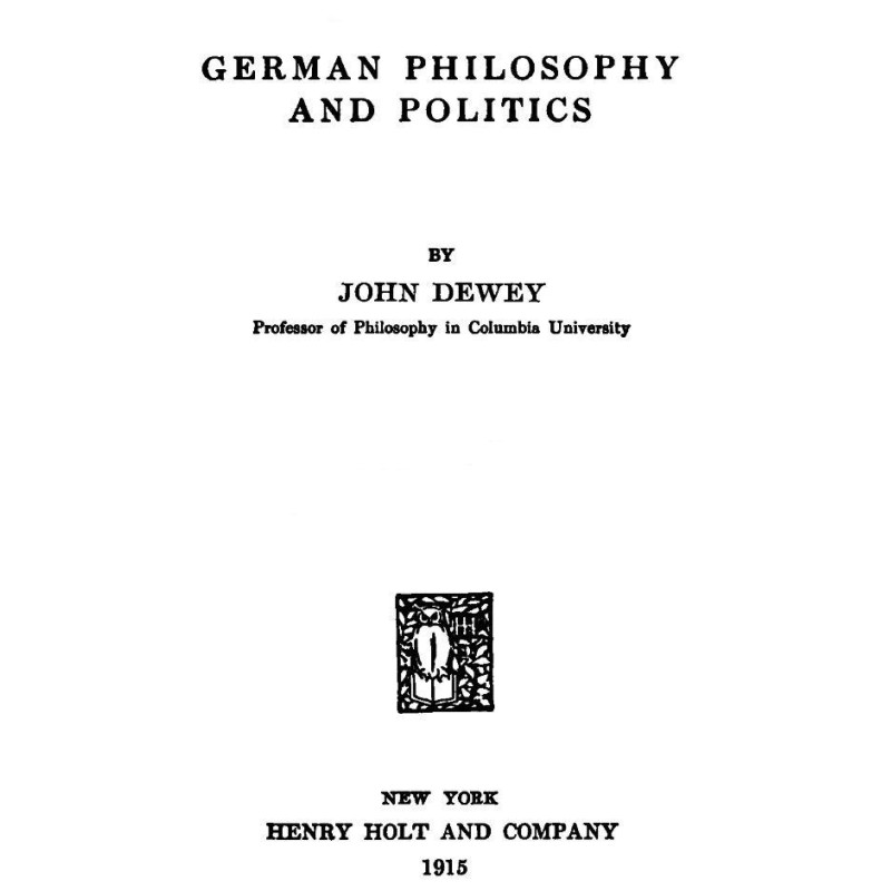 German philosophy and politics
