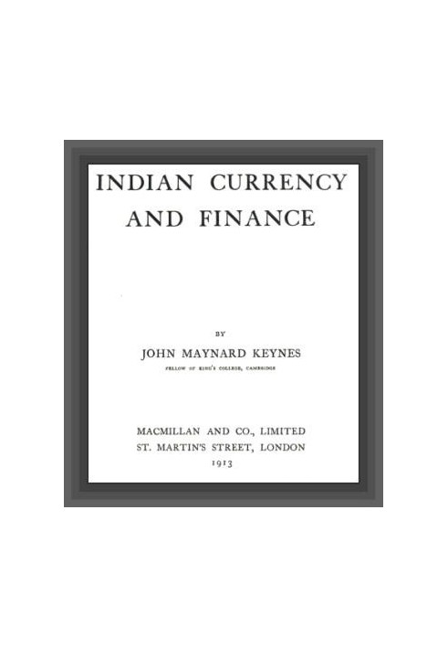 Indian Currency and Finance