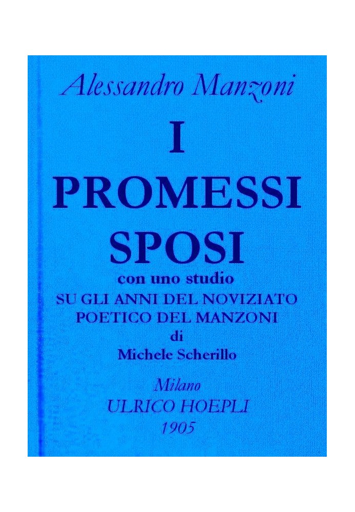 Жених. Работы Алессандро Манцони, том. 1