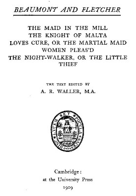 Beaumont and Fletcher's Works, Vol. 07 of 10