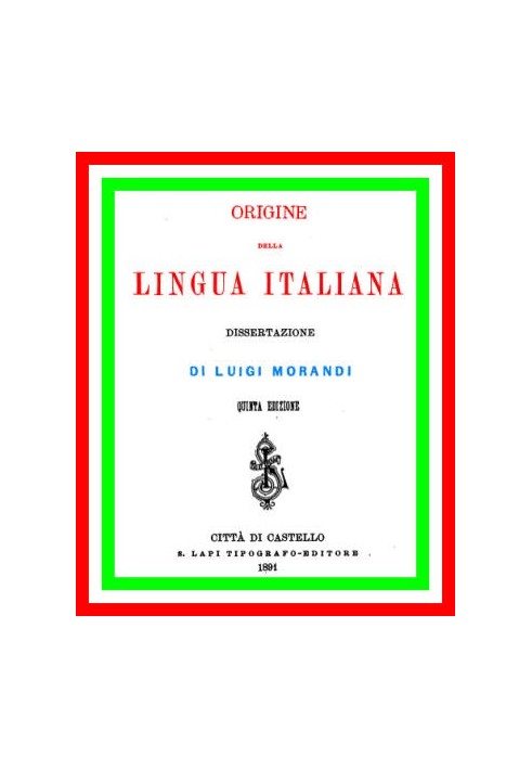 Origin of the Italian language: dissertation