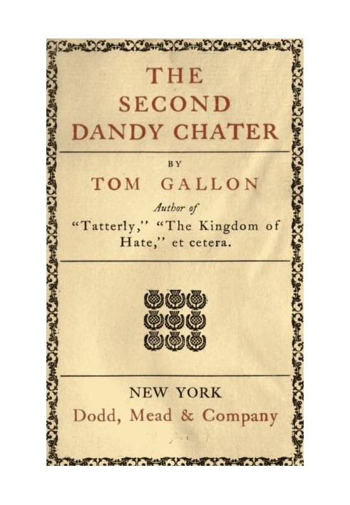 The Second Dandy Chater