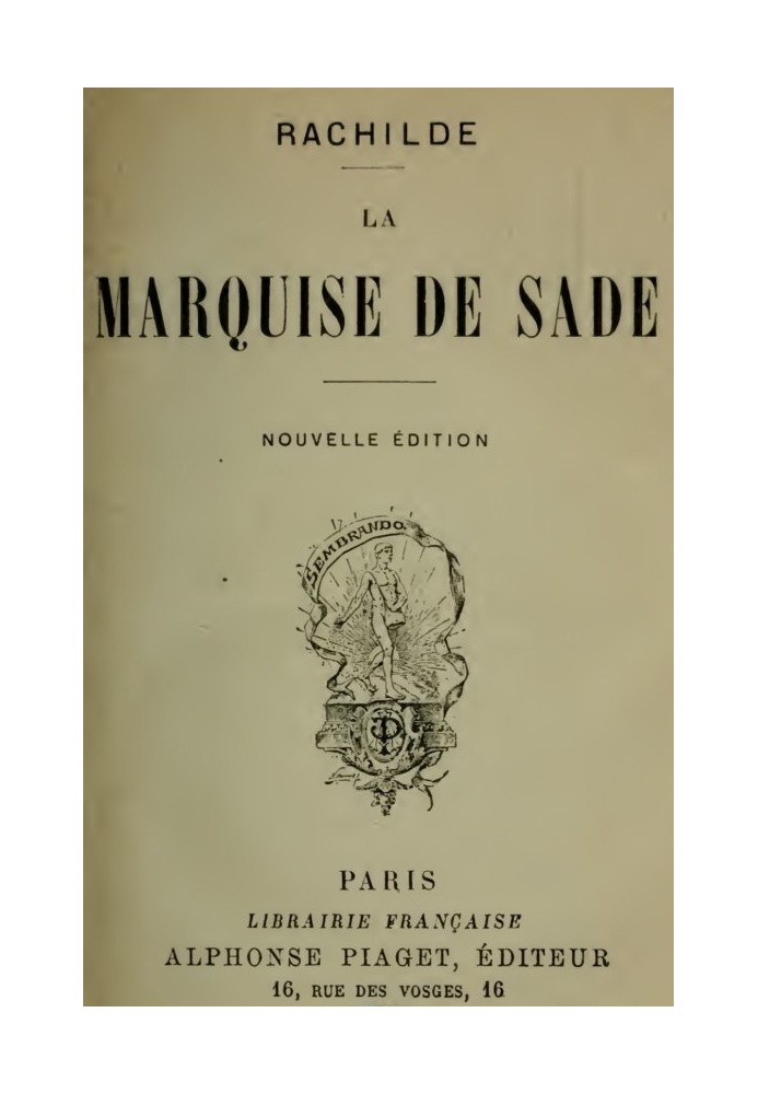 The Marquise de Sade