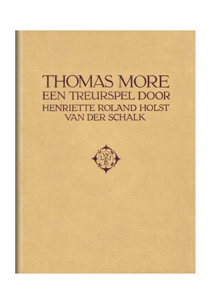 Thomas More: An elegy in verse