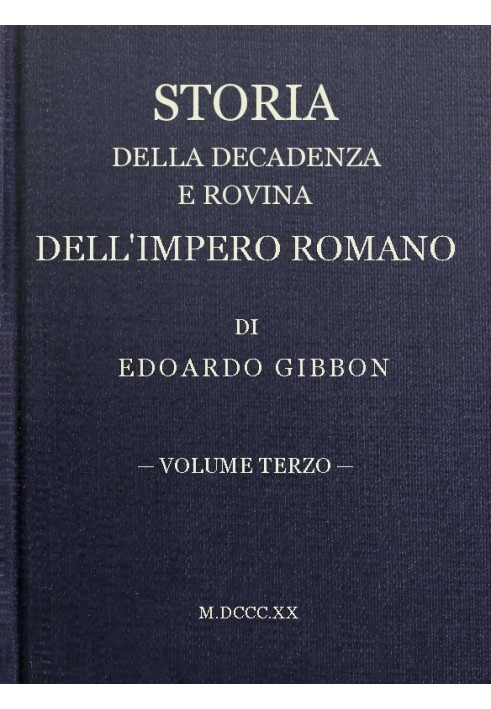 History of the Decline and Fall of the Roman Empire, volume 03