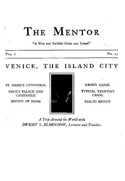 The Mentor: Venice, the Island City, Vol. 1, Num. 27, Serial No. 27