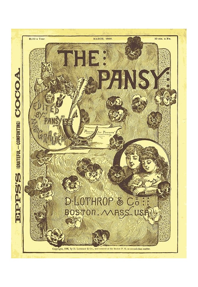 The Pansy Magazine, March 1886