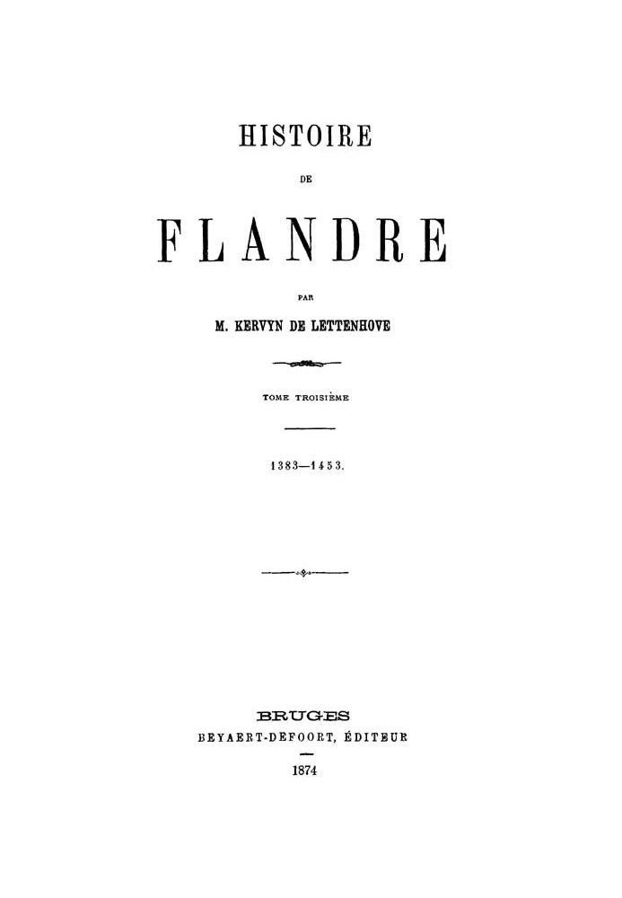 History of Flanders (T. 3/4)