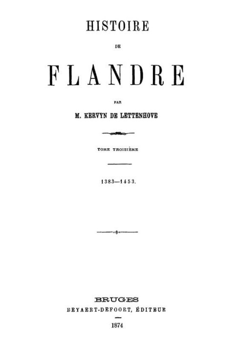 History of Flanders (T. 3/4)