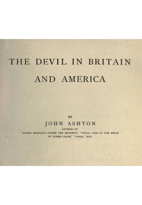 The Devil in Britain and America