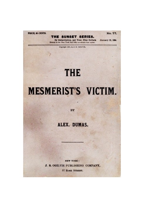 The Mesmerist's Victim