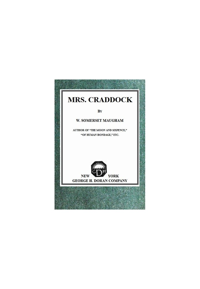 Mrs. Craddock