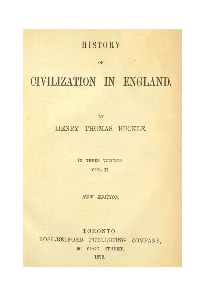 History of Civilization in England,  Vol. 2 of 3