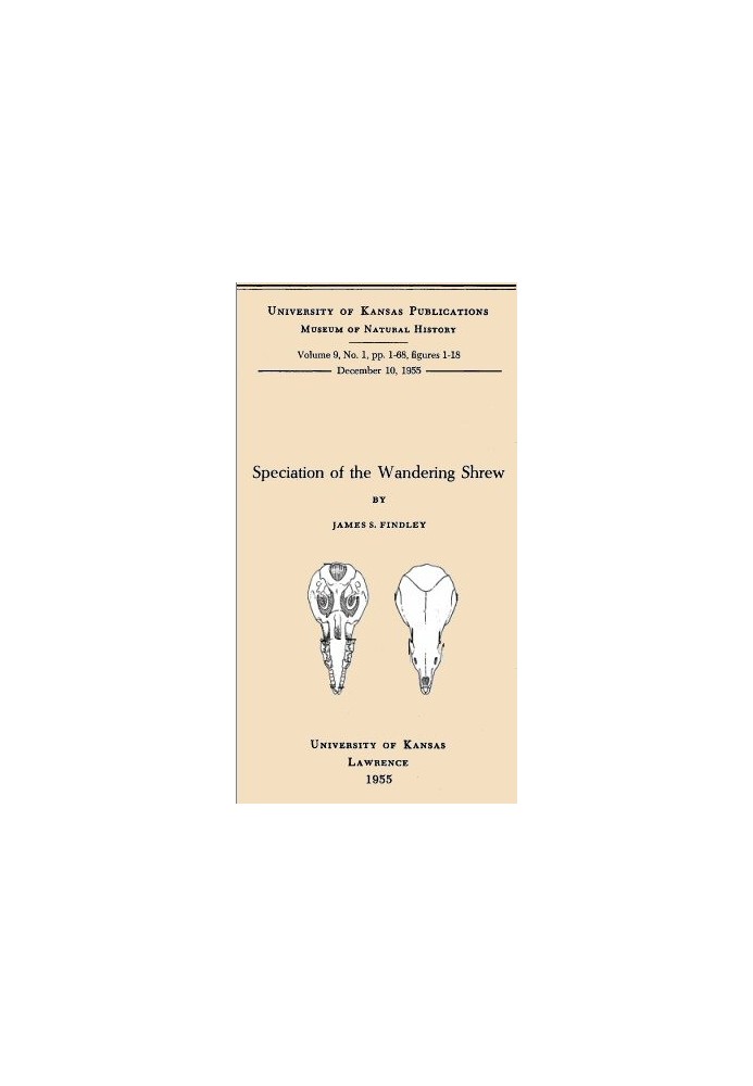 Speciation of the Wandering Shrew