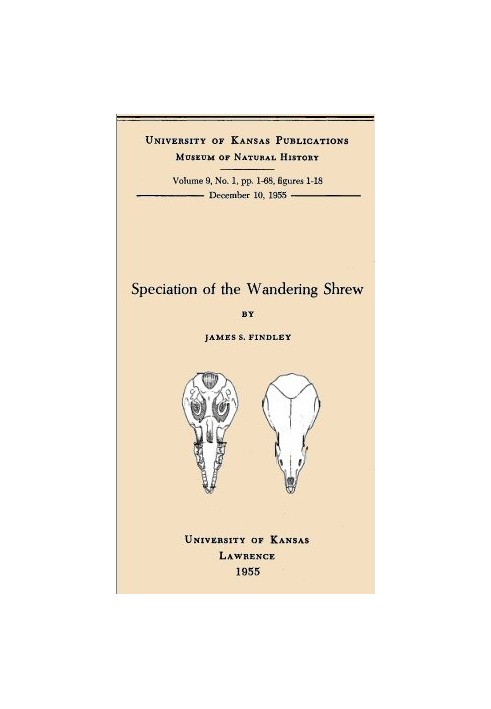 Speciation of the Wandering Shrew