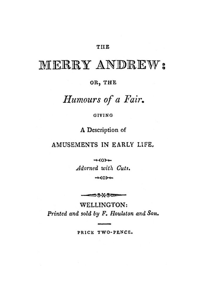 The Merry Andrew; or, The Humours of a Fair.