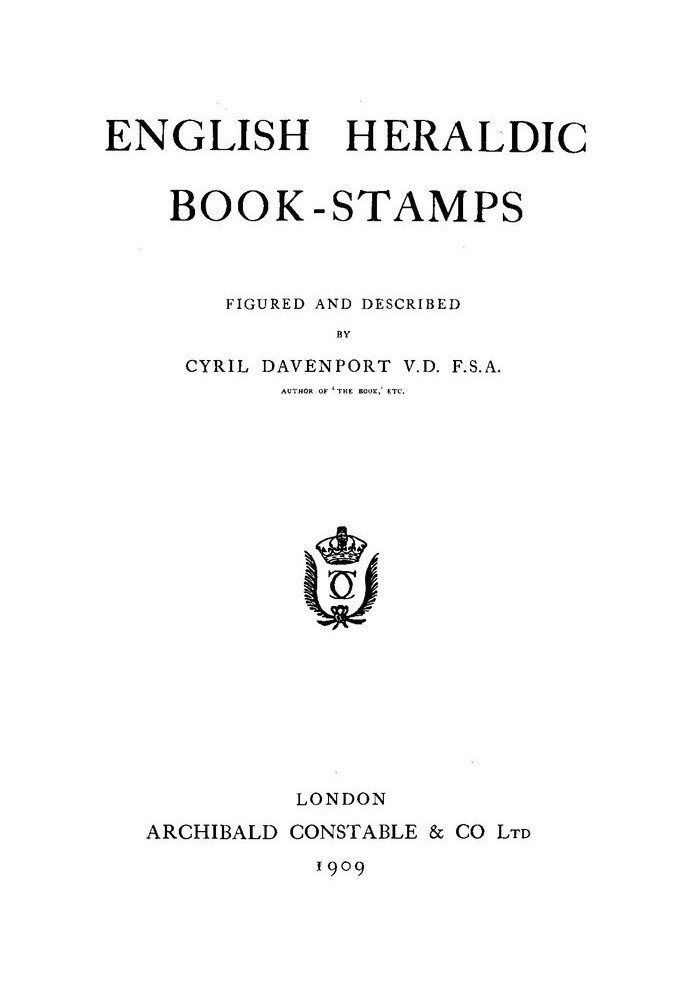 English Heraldic Book-stamps