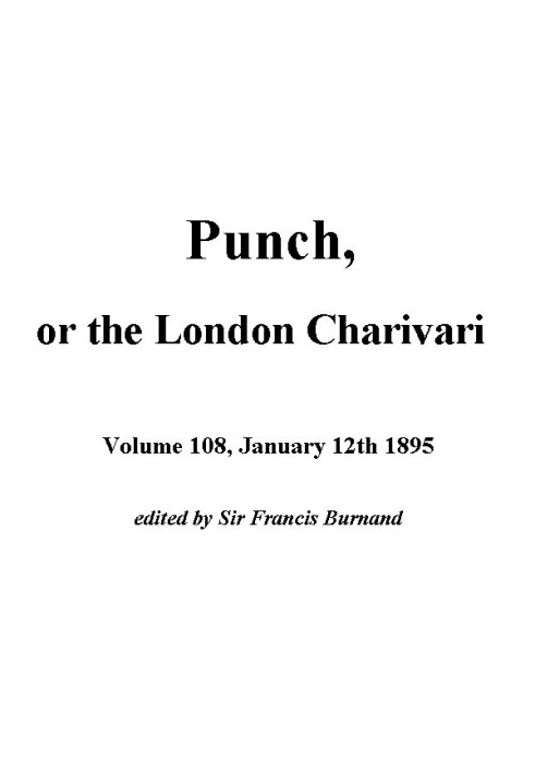 Панч, или Лондонский Чаривари, 12 января 1895 года.