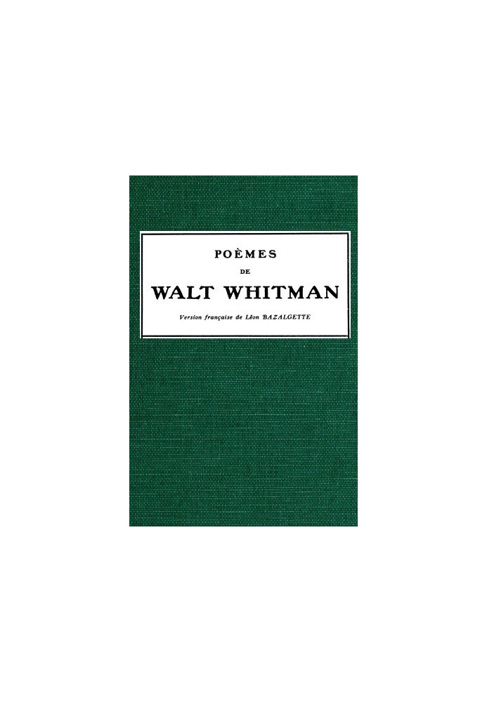 Poems by Walt Whitman