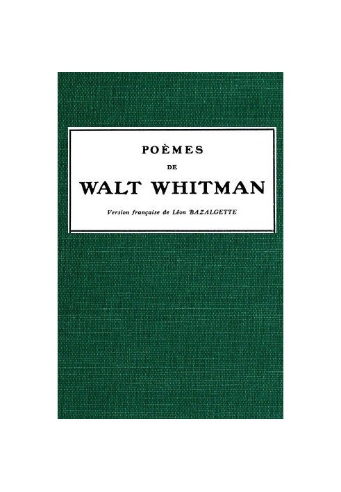 Poems by Walt Whitman