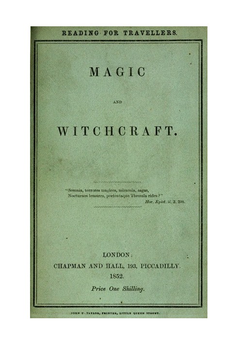 Magic and Witchcraft