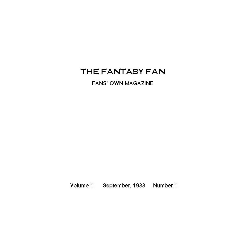 The Fantasy Fan, September...
