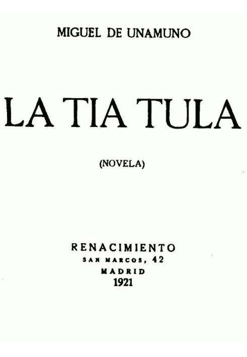 Aunt Tula (Novel)