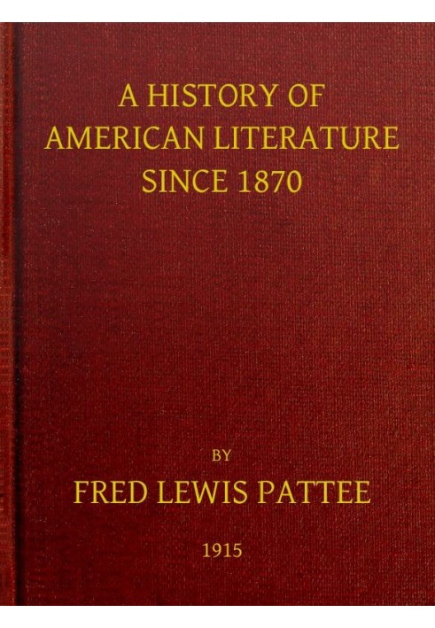 A History of American Literature Since 1870