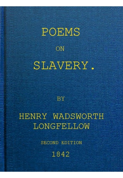 Poems on Slavery