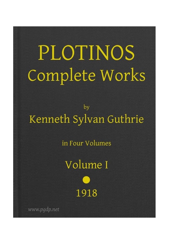 Plotinos: Complete Works, v. 1 In Chronological Order, Grouped in Four Periods