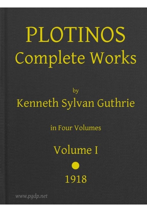 Plotinos: Complete Works, v. 1 In Chronological Order, Grouped in Four Periods