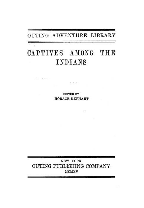 Captives Among the Indians