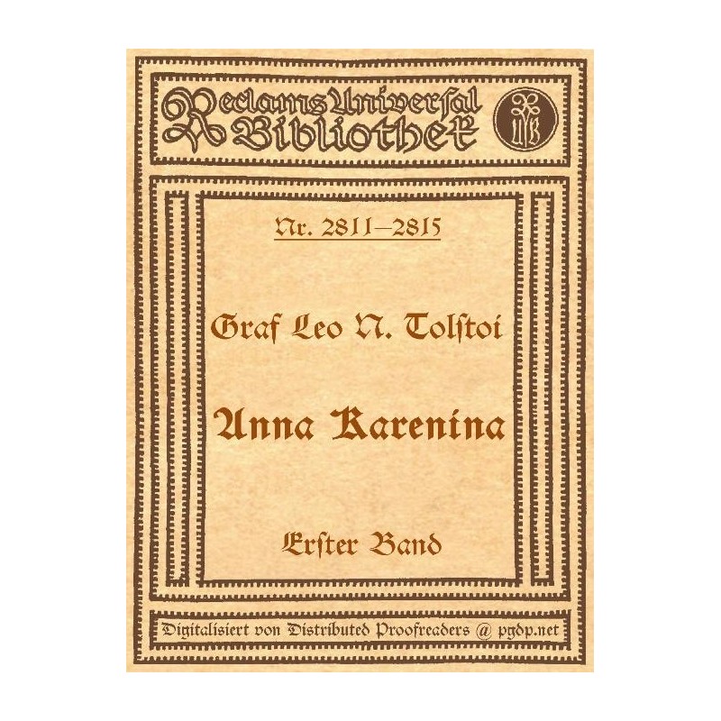 Anna Karenina, 1st volume