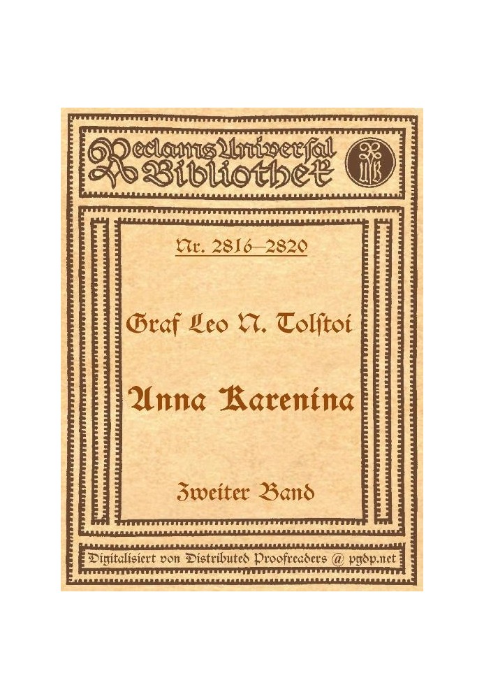 Anna Karenina, 2nd volume