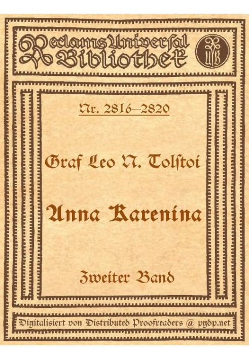 Anna Karenina, 2nd volume