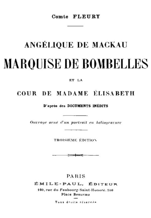 Angélique de Mackau, Marquise de Bombelles, and the Court of Madame Élisabeth