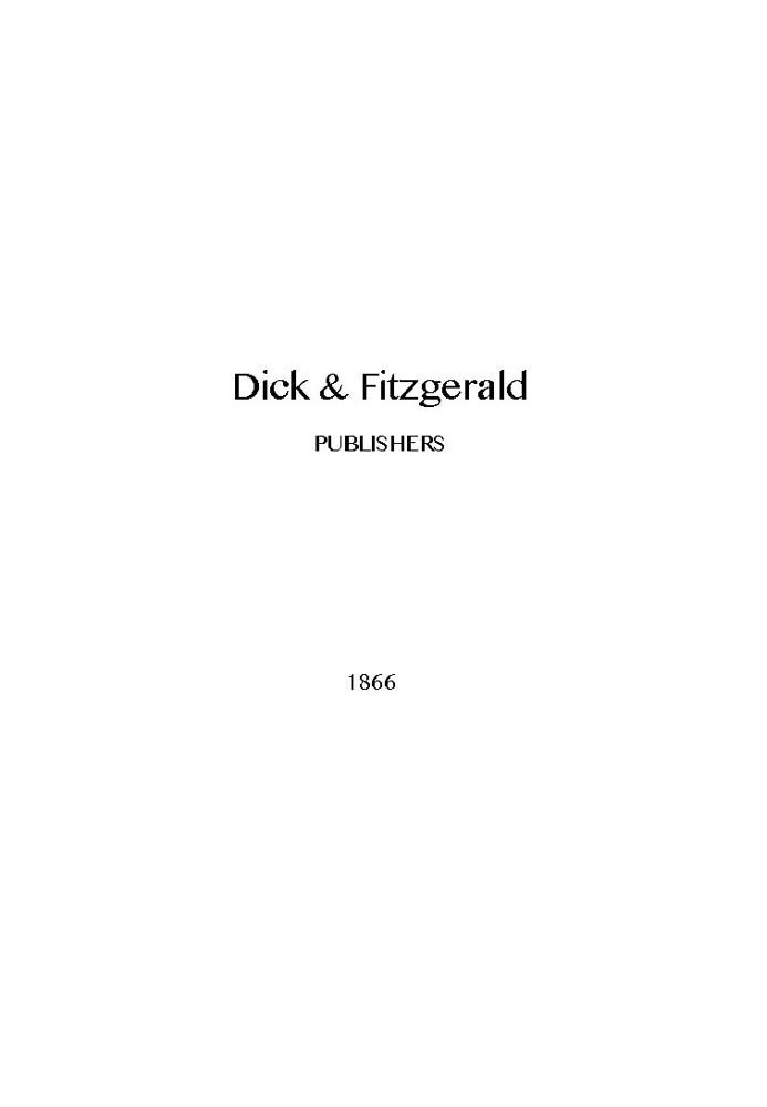 Dick & Fitzgerald Catalog (1866)