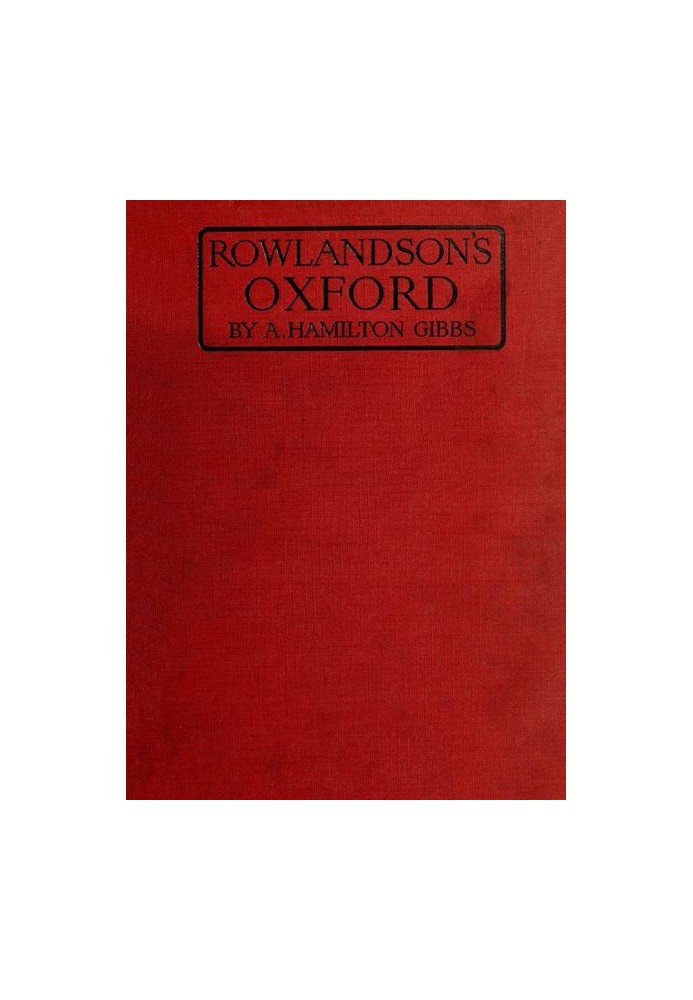 Rowlandson's Oxford