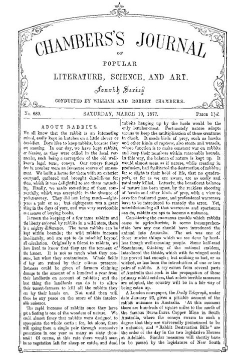 Chambers's Journal of Popular Literature, Science, and Art, No. 689 March 10, 1877