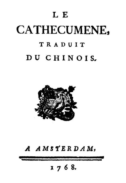 The Cathecumene, translated from Chinese