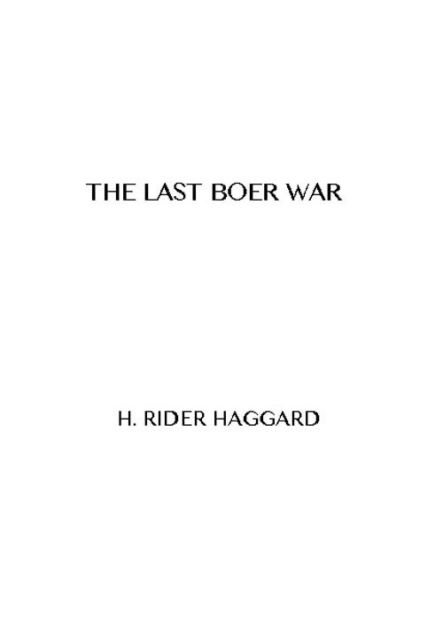 The Last Boer War