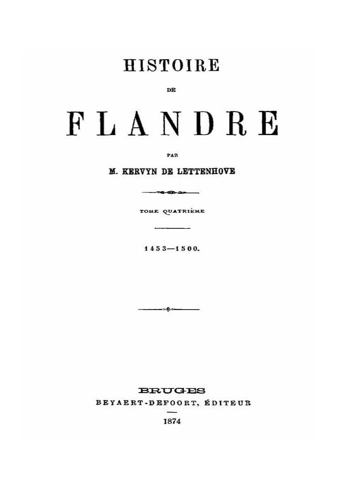 History of Flanders (T. 4/4)