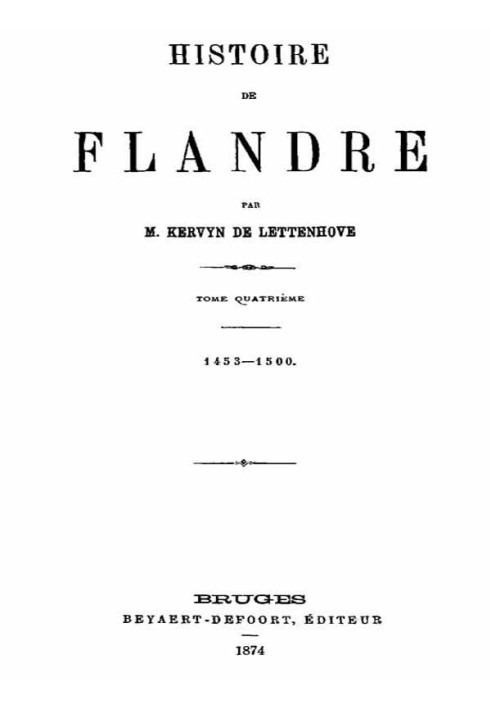 History of Flanders (T. 4/4)