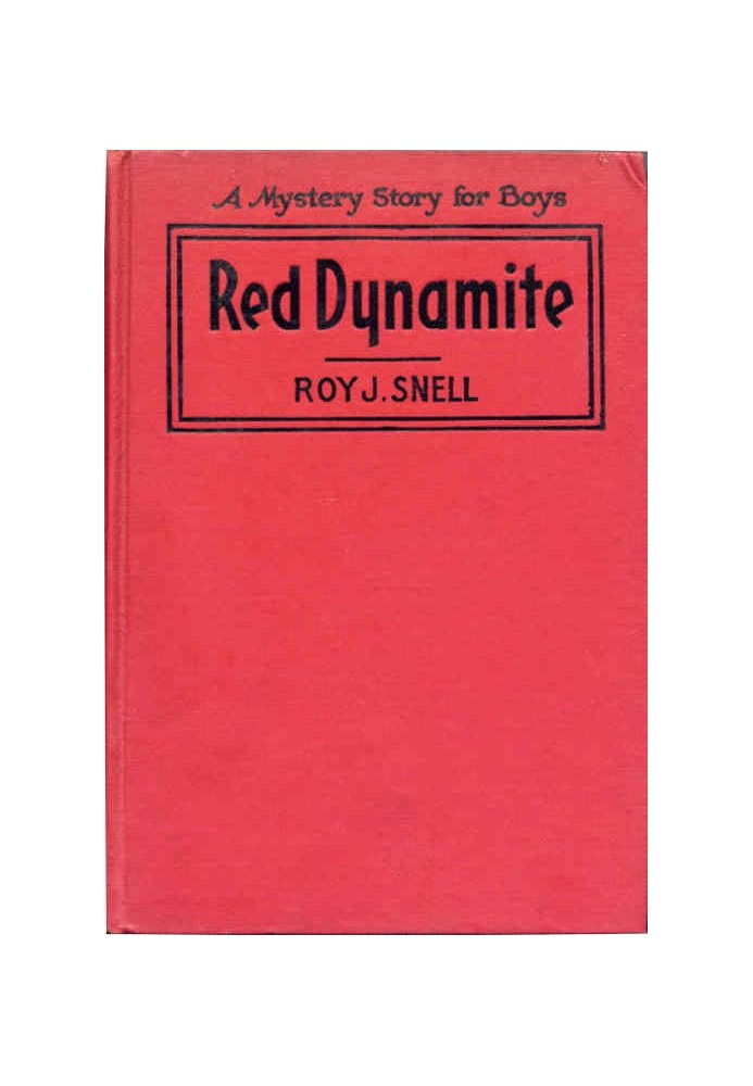 Red Dynamite A Mystery Story for Boys