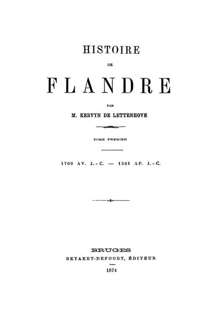 History of Flanders (T. 1/4)