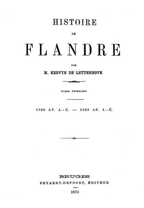 History of Flanders (T. 1/4)