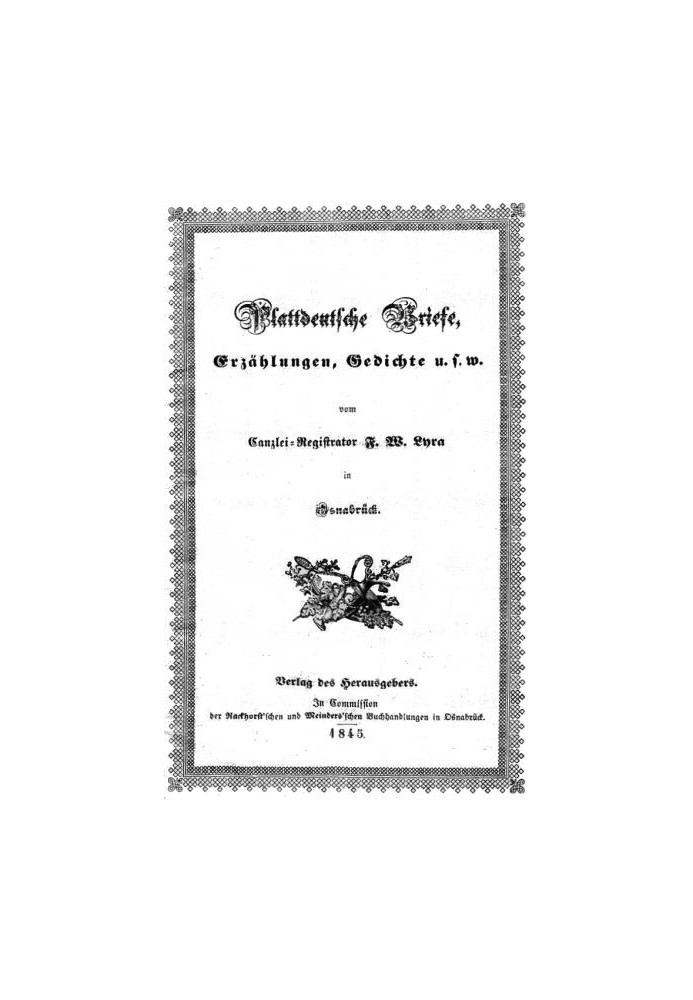 Low German letters, stories and poems with special attention to proverbs and peculiar sayings of the rural people in Westphalia