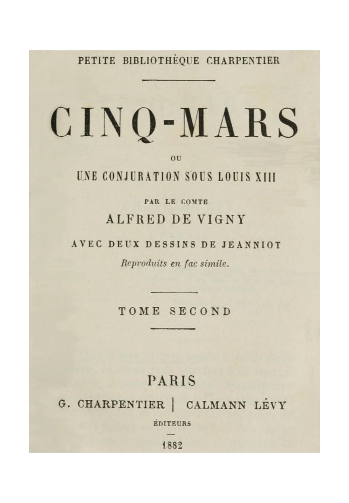 Cinq-Mars; or, A conspiracy under Louis XIII (Volume 2 of 2)