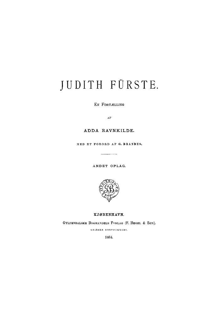 Judith Fürste: A Tale